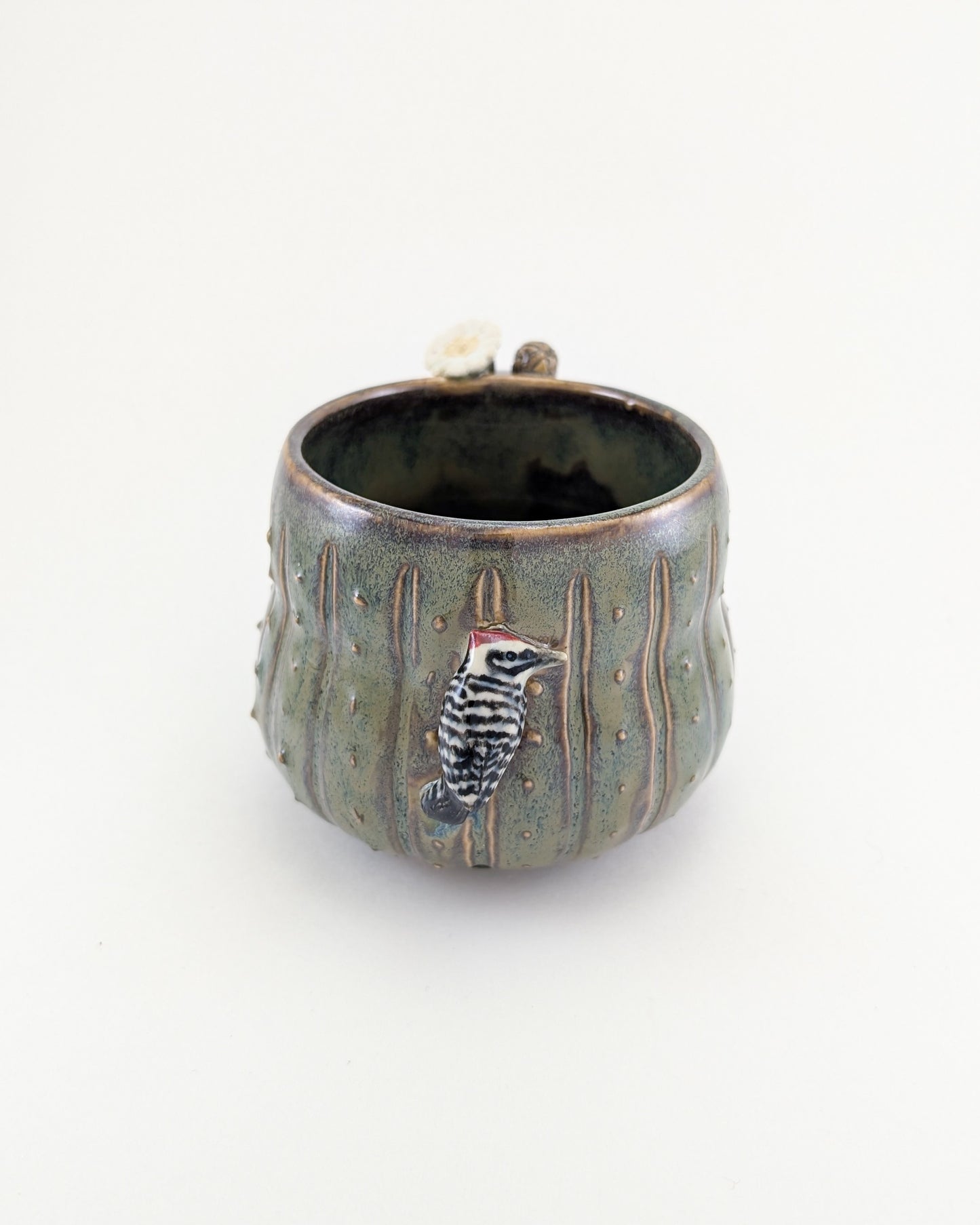 Saguaro Mug - Ladder-Backed Woodpecker Edition - 12 oz