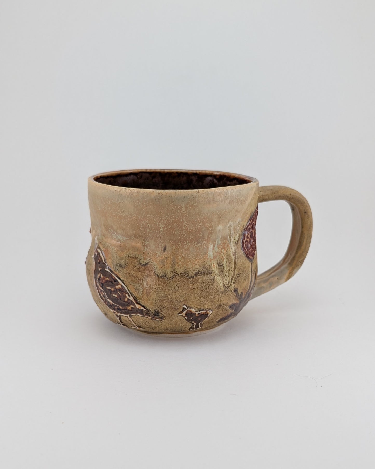 Desert Quail Mug - Freeform 12 oz