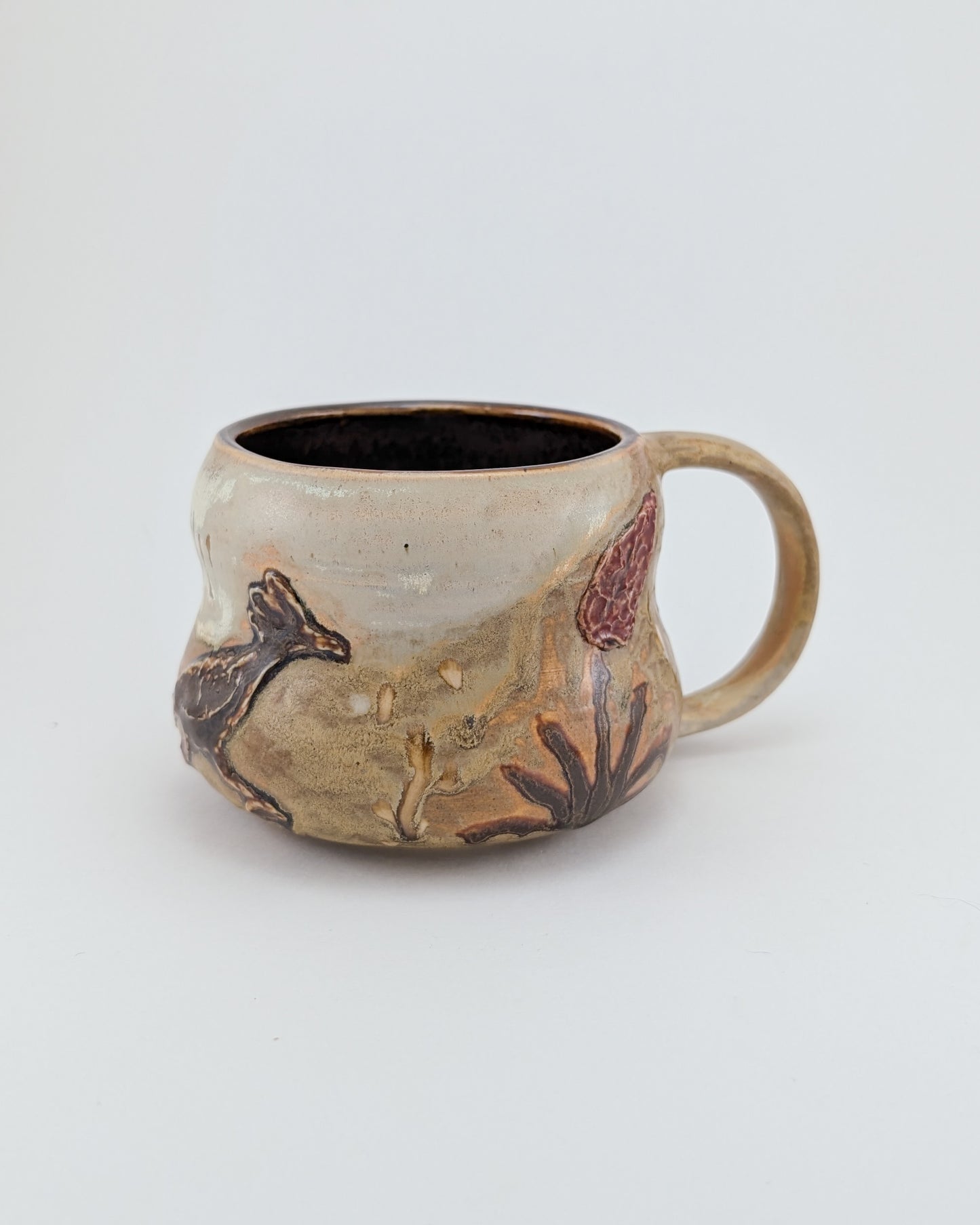 Desert Roadrunner Mug - Gourd Form 11 oz