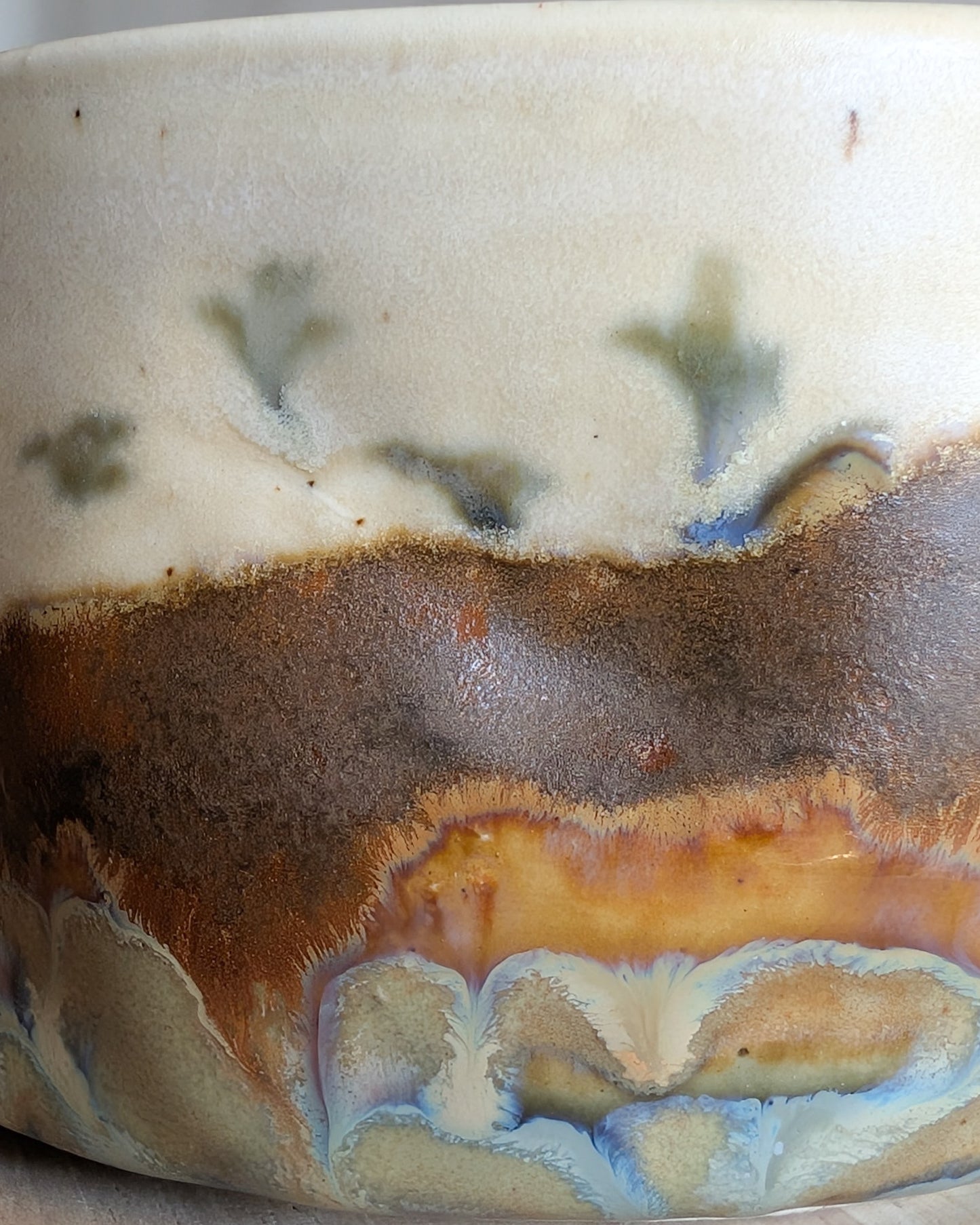 Ibises Wintering in Desert Floodplain Bowl with Spout - 10 oz