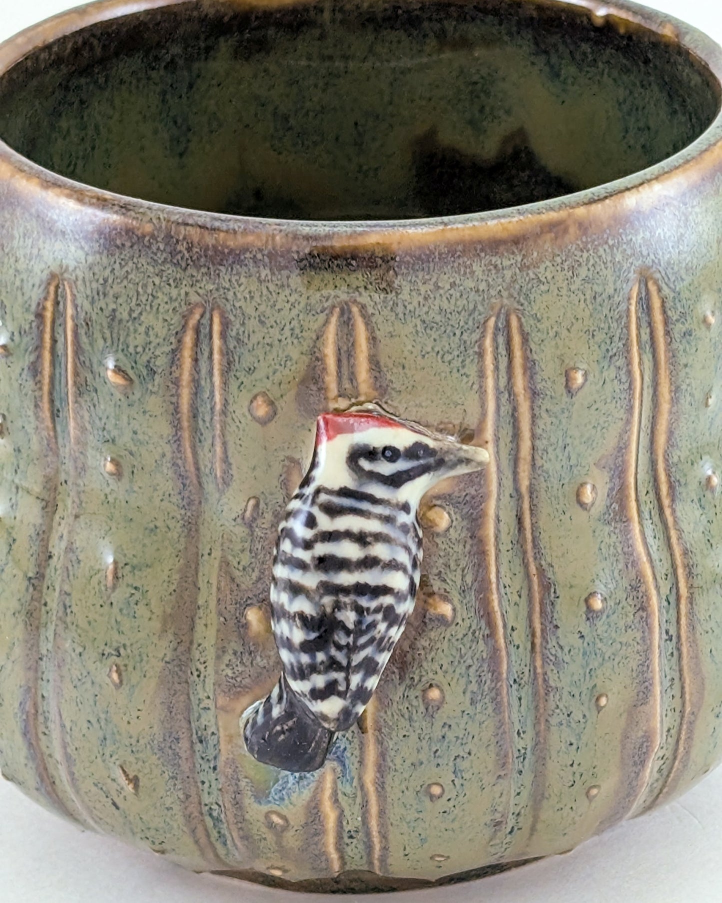 Saguaro Mug - Ladder-Backed Woodpecker Edition - 12 oz