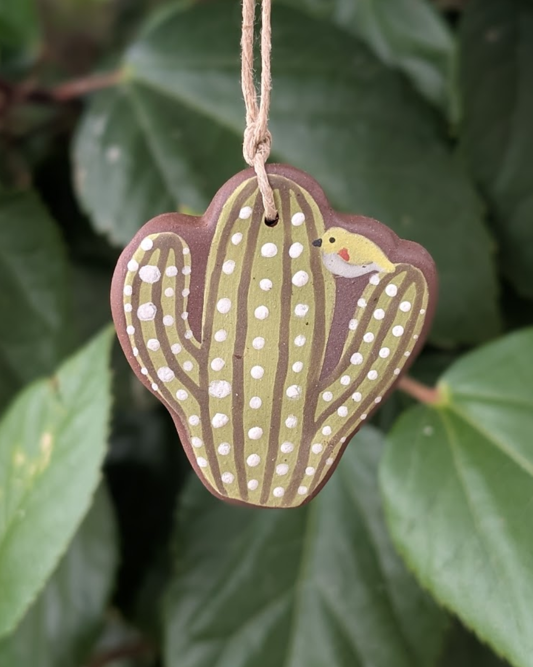 Verdin on Saguaro #4 Magnet/Ornament