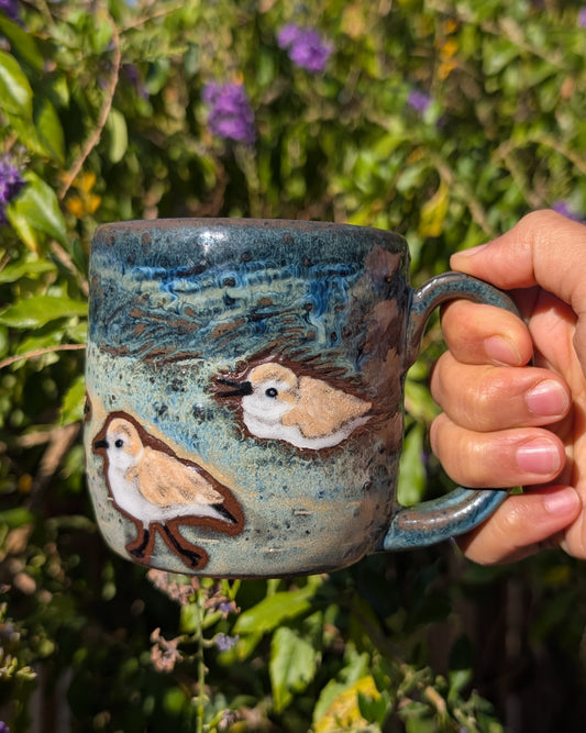 Sanderlings on Beach Mug 1