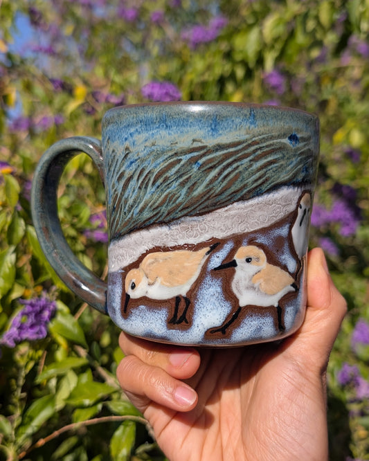 Sanderlings on Beach Mug 2
