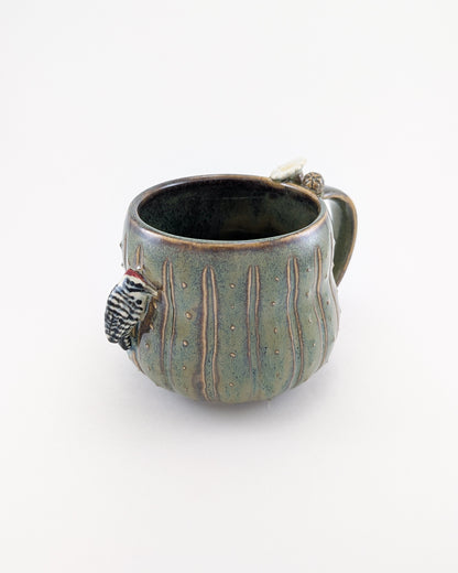 Saguaro Mug - Ladder-Backed Woodpecker Edition - 12 oz