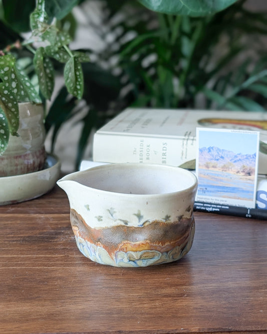 Ibises Wintering in Desert Floodplain Bowl with Spout - 10 oz