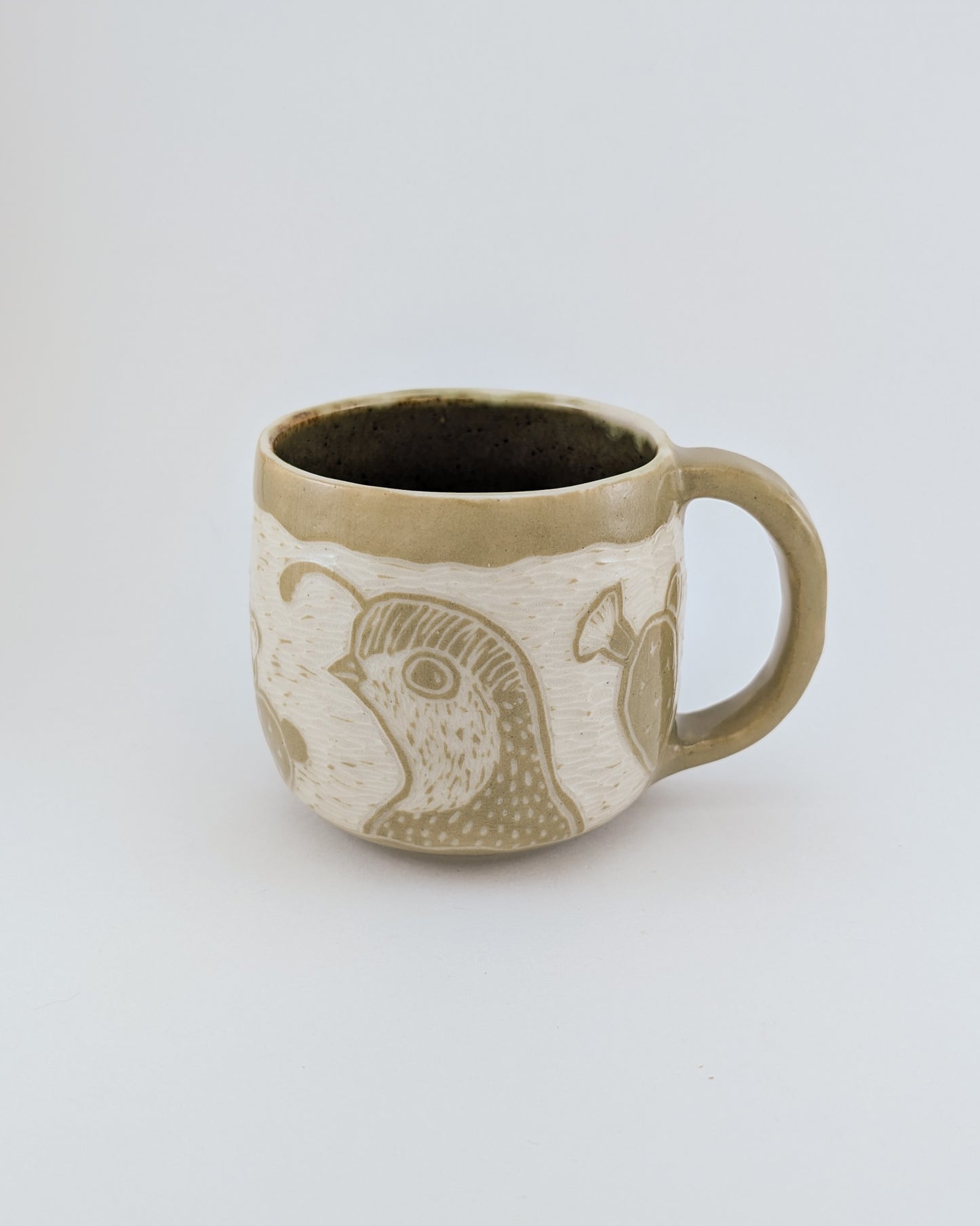 Prickly Pair of Quail Mug - 10 oz