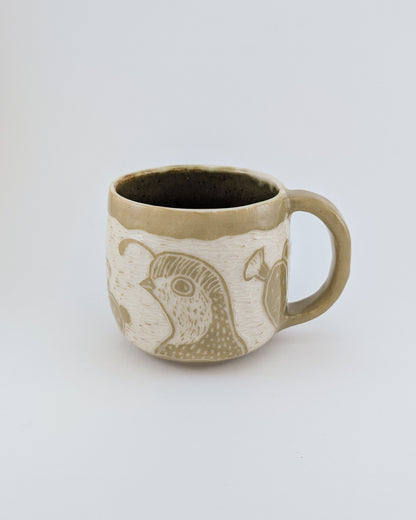 Prickly Pair of Quail Mug - 10 oz
