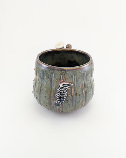 Saguaro Mug - Ladder-Backed Woodpecker Edition - 12 oz