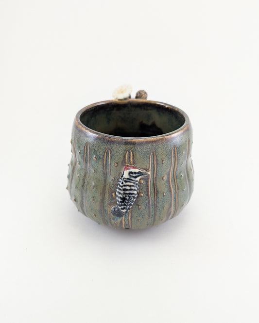 Saguaro Mug - Ladder-Backed Woodpecker Edition - 12 oz