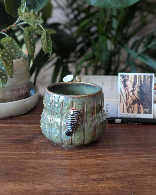 Saguaro Mug - Ladder-Backed Woodpecker Edition - 12 oz