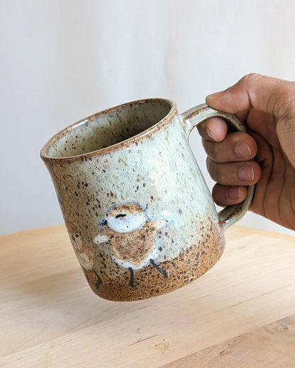 Snowy Plovers on Beach Mug - 10 oz