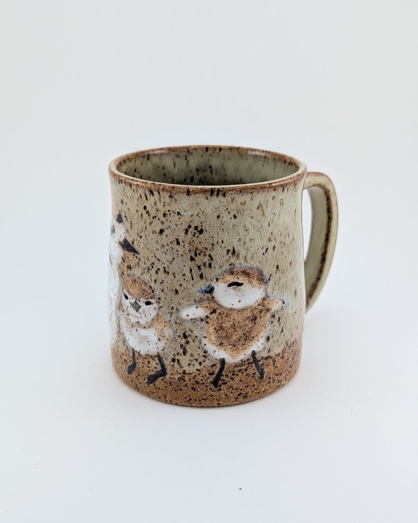 Snowy Plovers on Beach Mug - 10 oz