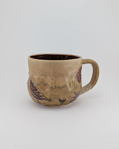 Desert Quail Mug - Freeform 12 oz