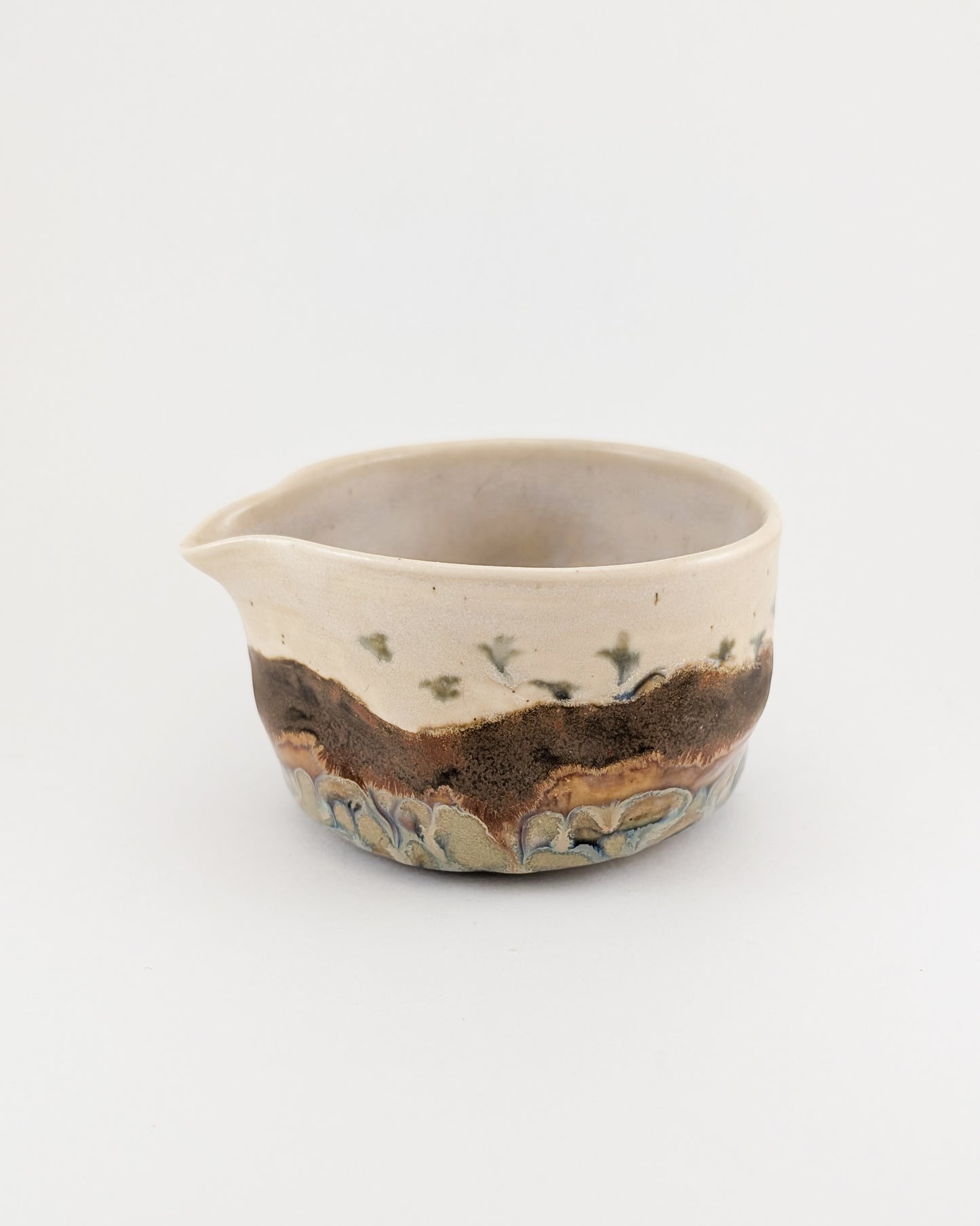 Ibises Wintering in Desert Floodplain Bowl with Spout - 10 oz