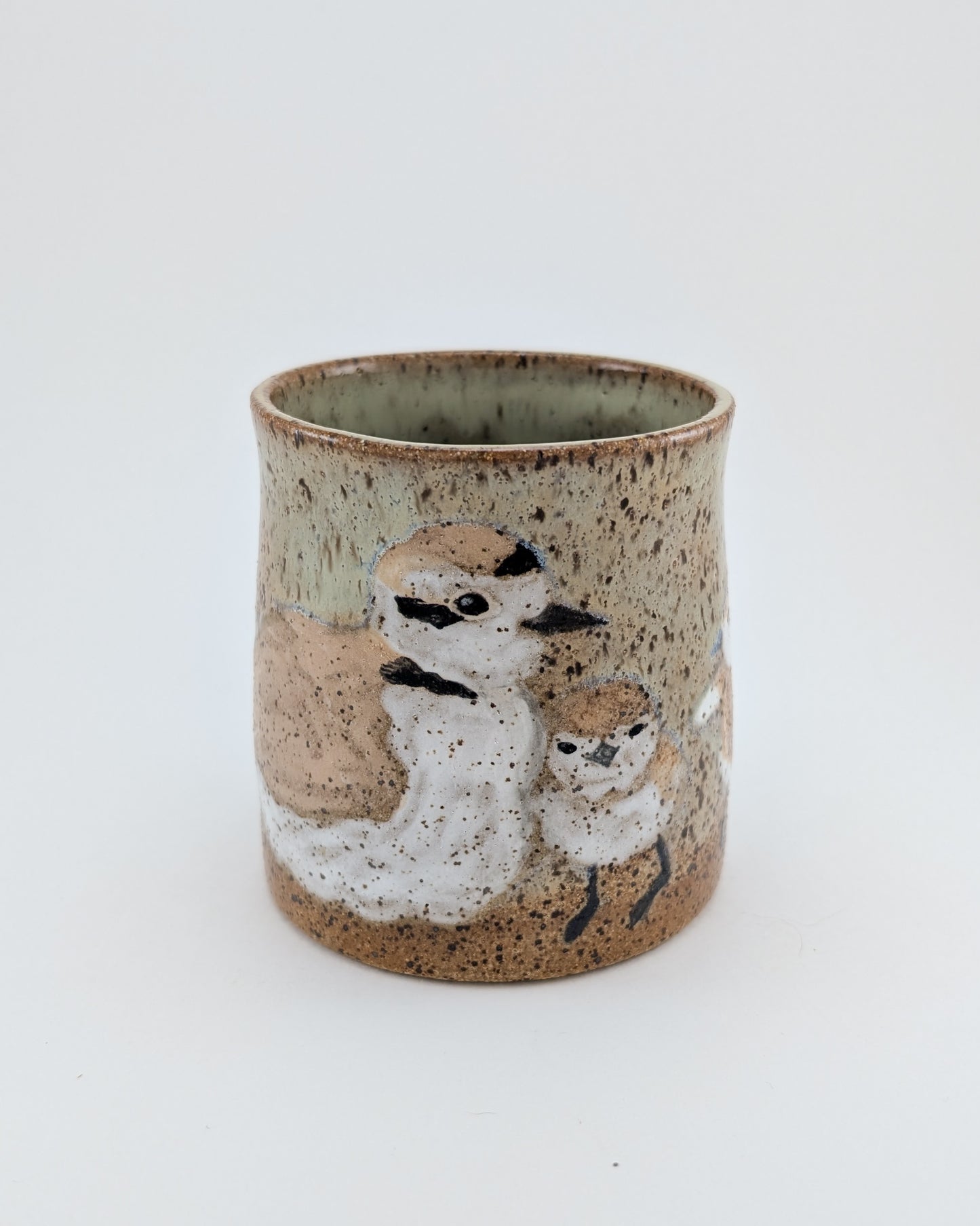Snowy Plovers on Beach Mug - 10 oz
