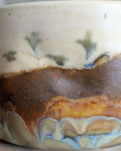 Ibises Wintering in Desert Floodplain Bowl with Spout - 10 oz