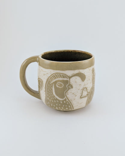 Prickly Pair of Quail Mug - 10 oz