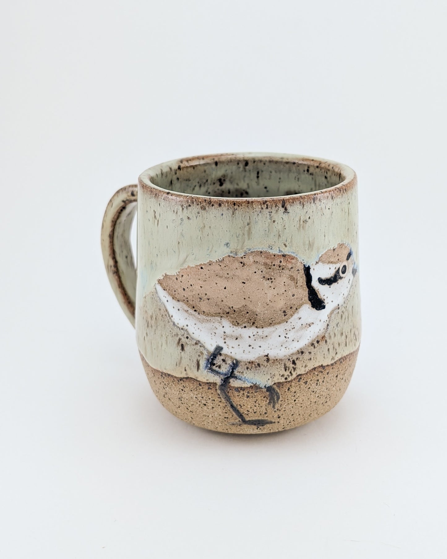 Snowy Plovers on Beach Mug - 12 oz
