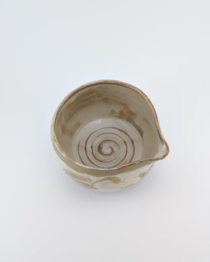 Prickly Pair of Quail Bowl with Spout - 10 oz (Slight Second)