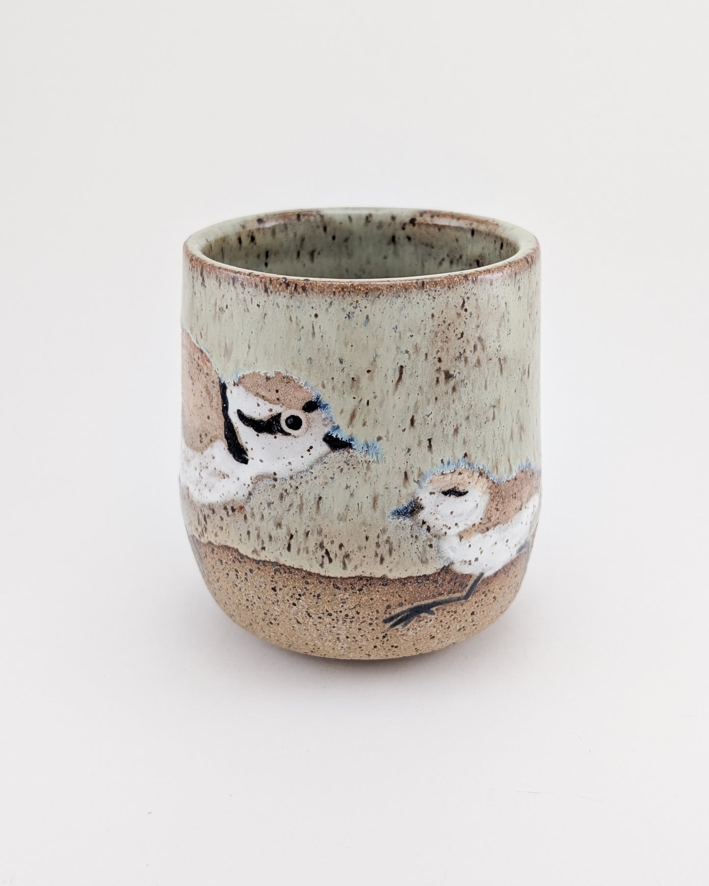 Snowy Plovers on Beach Mug - 12 oz