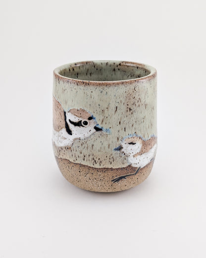 Snowy Plovers on Beach Mug - 12 oz