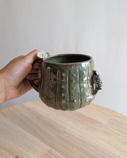 Saguaro Mug - Ladder-Backed Woodpecker Edition - 12 oz